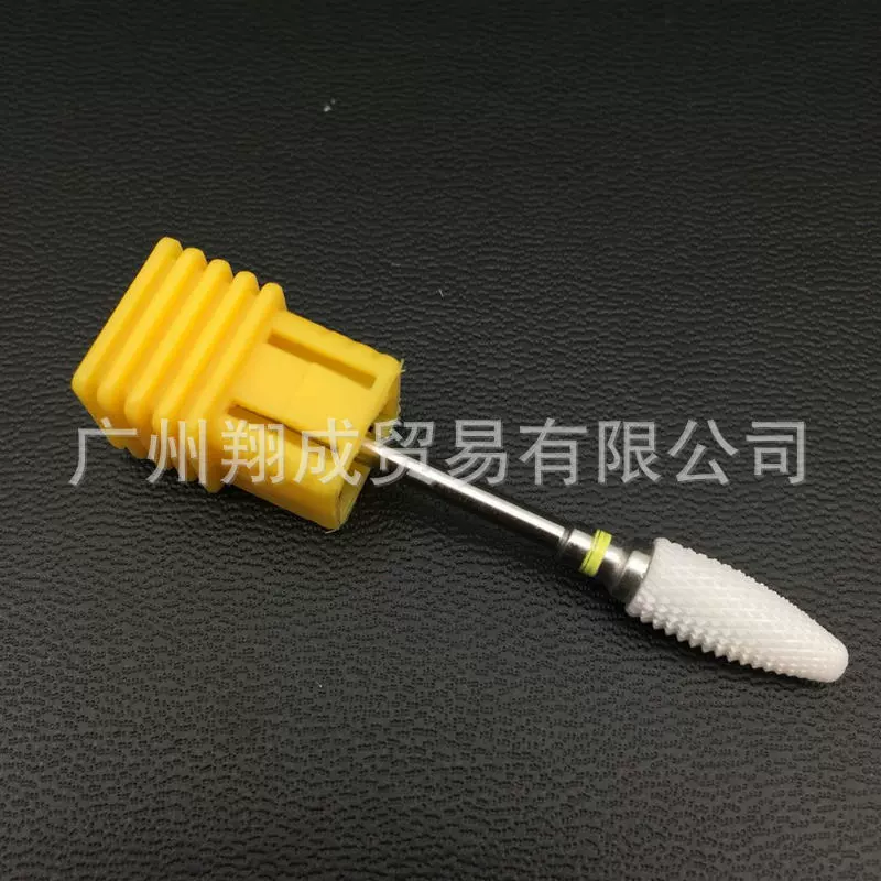 Ceramic Nail Drill Bit Rockets, Cone Head for Electric Manicure, Durable Ceramic, Random Base Color