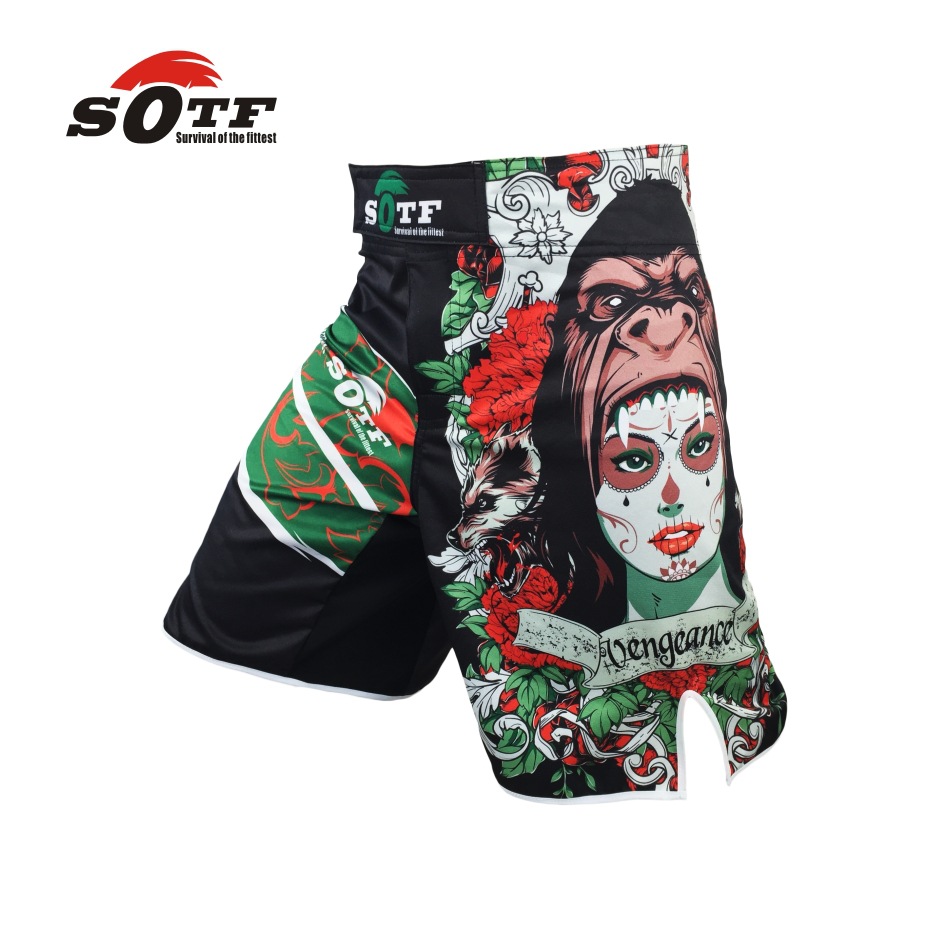 MMA Fighting Muay Thai Shorts Men's Comprehensive Fighting Training Martial Arts Gym Sports Taekwondo Running Fighting X20