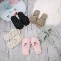 Детские тапочки из овечьей шерсти зимой, плюшевые тапочки с надписью, овца CLEAR хлопок, драгоценный сили, Smoral тапочки оптом