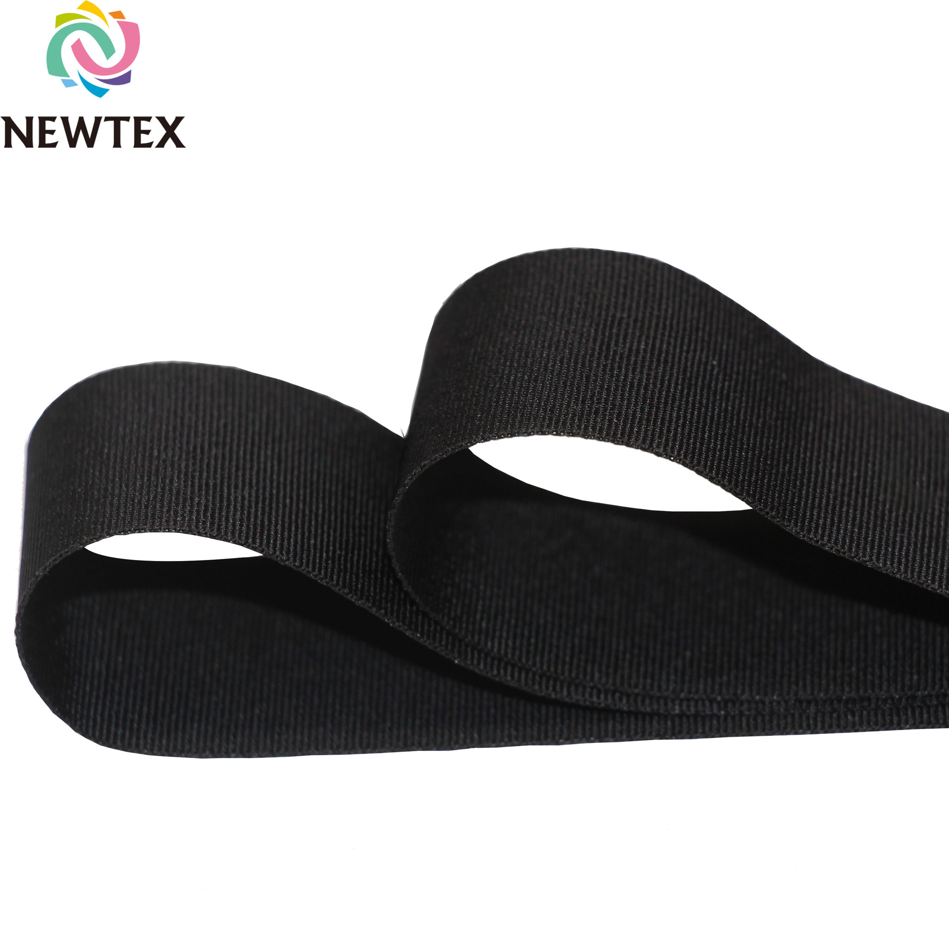 厂家批发平纹织带人丝平纹带黑白 密纹带1-3.8cm轻薄柔软服装辅料