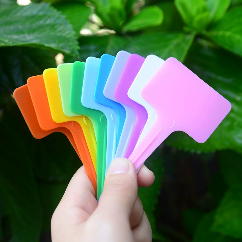 Цветной утолщенный Т-образный пластиковый садоводческий этикетка суккуленты цветов