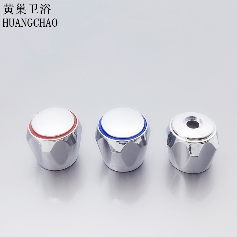 Taoyuan plumbing accessories plastic Diamond handwheel handwheel faucet handle handwheel red and blue circle two Taoyuan plumbing accessories plastic Diamond handwheel handwheel faucet handle handwheel red and blue circle two