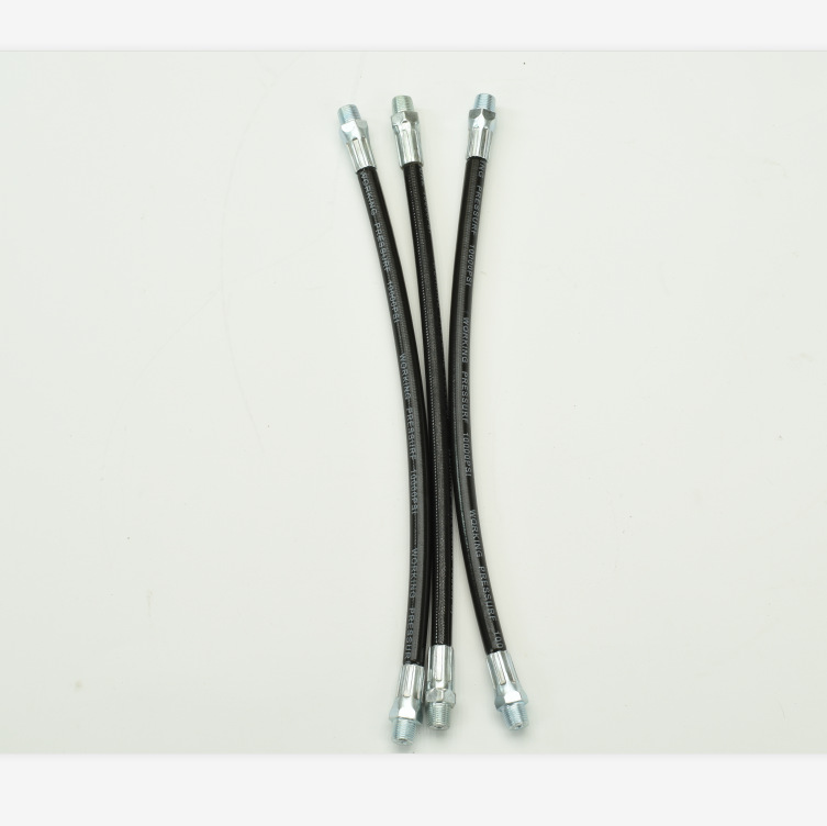 Manguera lubricante flexible de la grasa 12-inch, accesorios del arma de grasa, manguera del arma de grasa 10000Psi