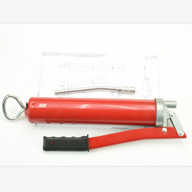 Fabricante lote suministro 500CC lubricante pistola herramienta manual aceite lubricante pistola herramienta palanca tipo mantequilla pistola