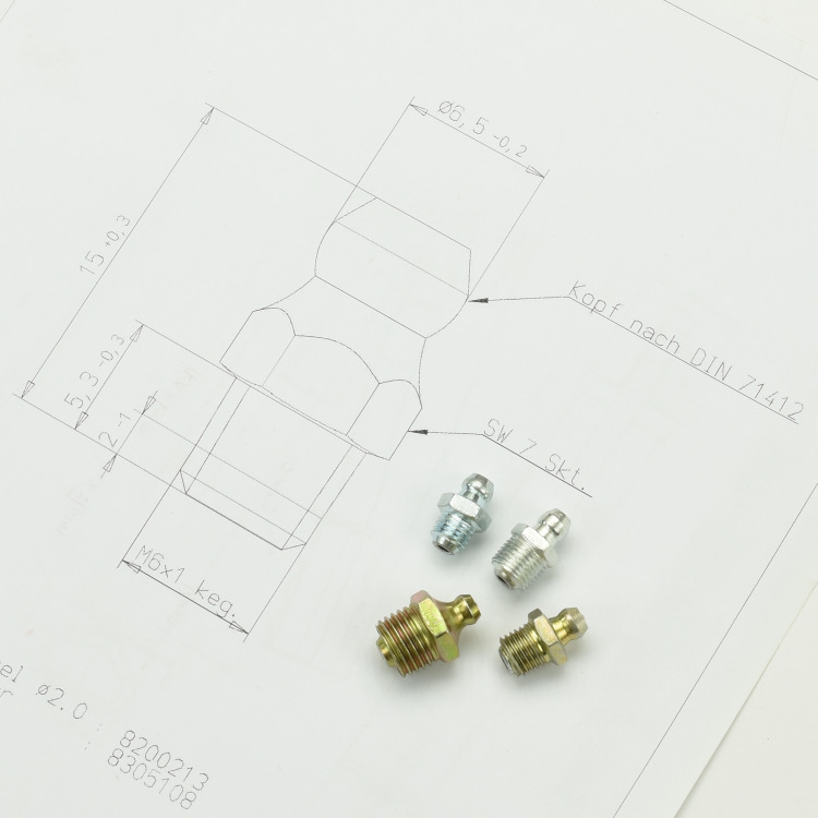 Taza recta de alta calidad 1/4-18NPT, 3/8-24SAE del aceite de la inyección de la presión y así sucesivamente para la venta a granel