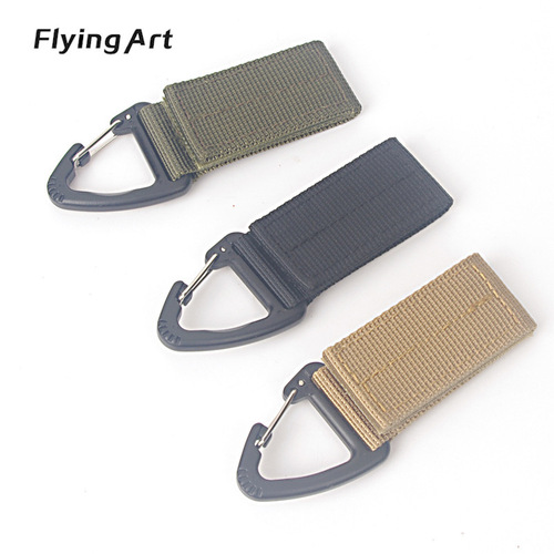 Outdoor backpack accessory tactical nylon multi-functional climbing clip eagle hook buckle hook versatile key chain