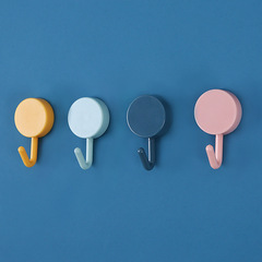 Round small hook strong adhesive key wall hanging no punching traceless adhesive hook clothes hanger hook wholesale