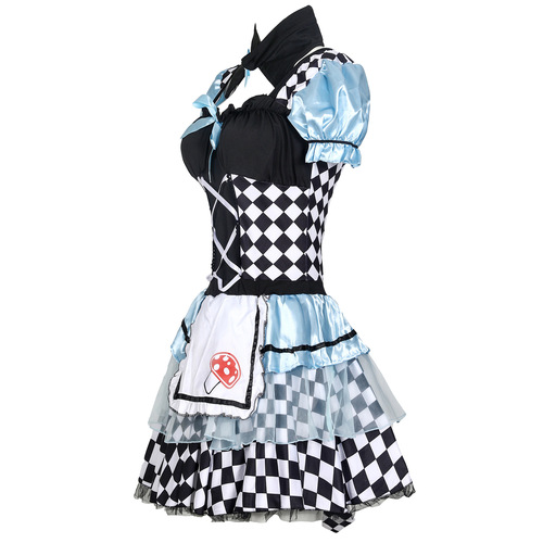 M-XL Halloween costume adult female Ellie maid silk vampire clown lolita tutu princess