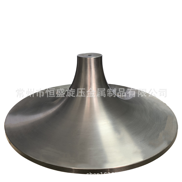 专业旋压不锈钢餐椅底座 喇叭盘 茶几底盘 镜面吧盘 桌脚加工