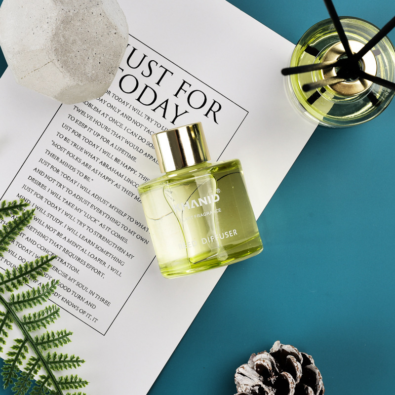 Khanid Promotional Rattan Aromatherapy Indoor Fragrance Fireless Aromatherapy Essential Oil Set 50ml Air Freshener