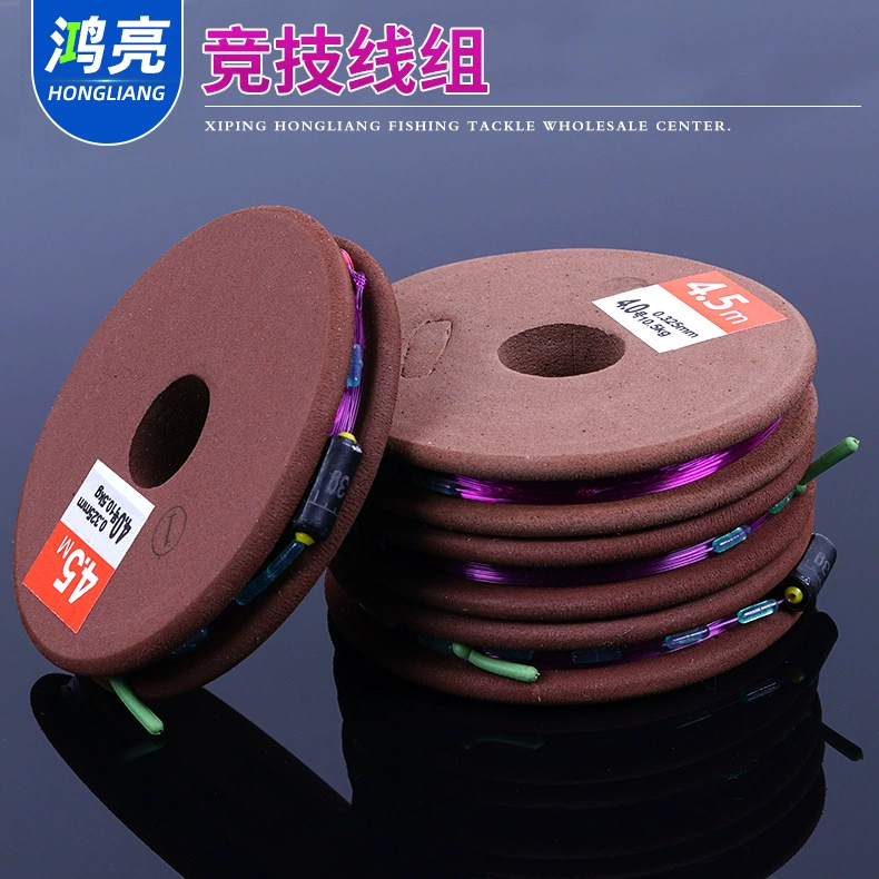 Готовый набор основной лески, связанный вручную, с силиконовыми разделителями и шкалой для удобного создания оснастки для рыбалки.