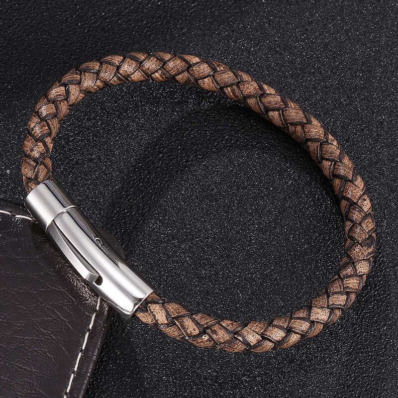 [Hot-Selling Item] European and American Hot-Selling Simple, Fashionable and Charming Titanium Steel Wire Bracelet Stainless Steel Snap Buckle Hot-Selling Bracelet
