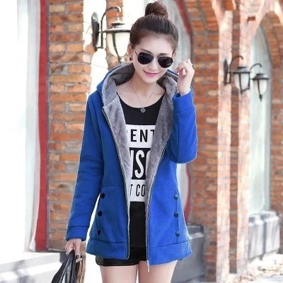 Warm hooded sweatshirt jacket, fleece‑lined, plus sizes S–4XL, zip front and pockets