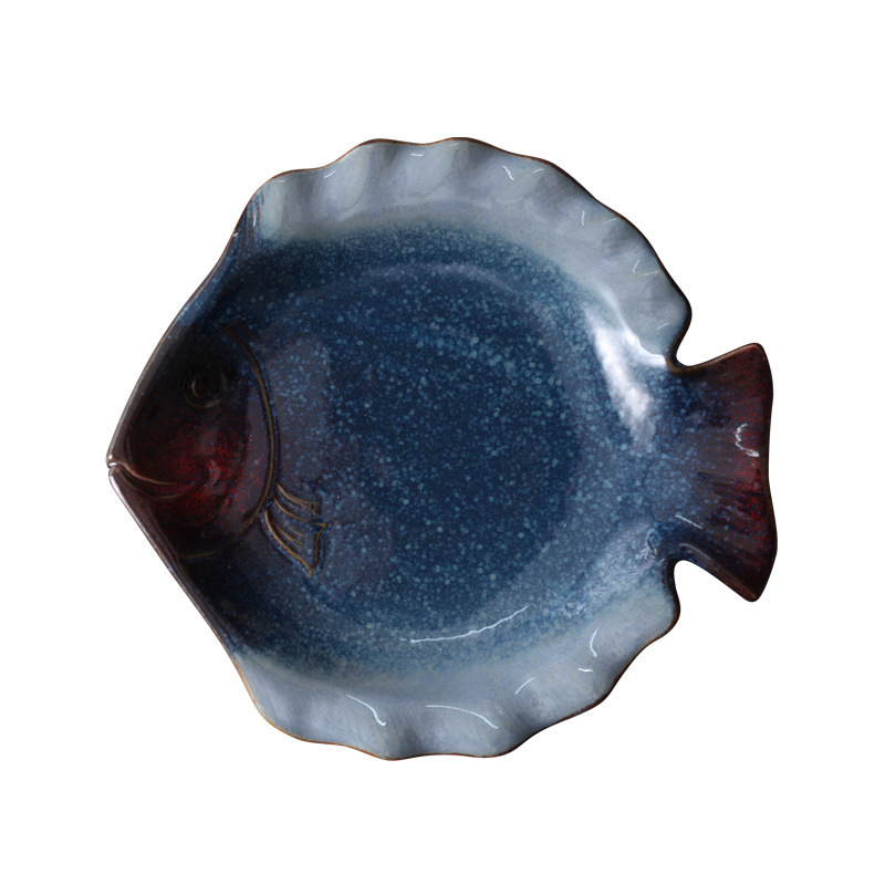 Japanese ceramic marine tableware for home use