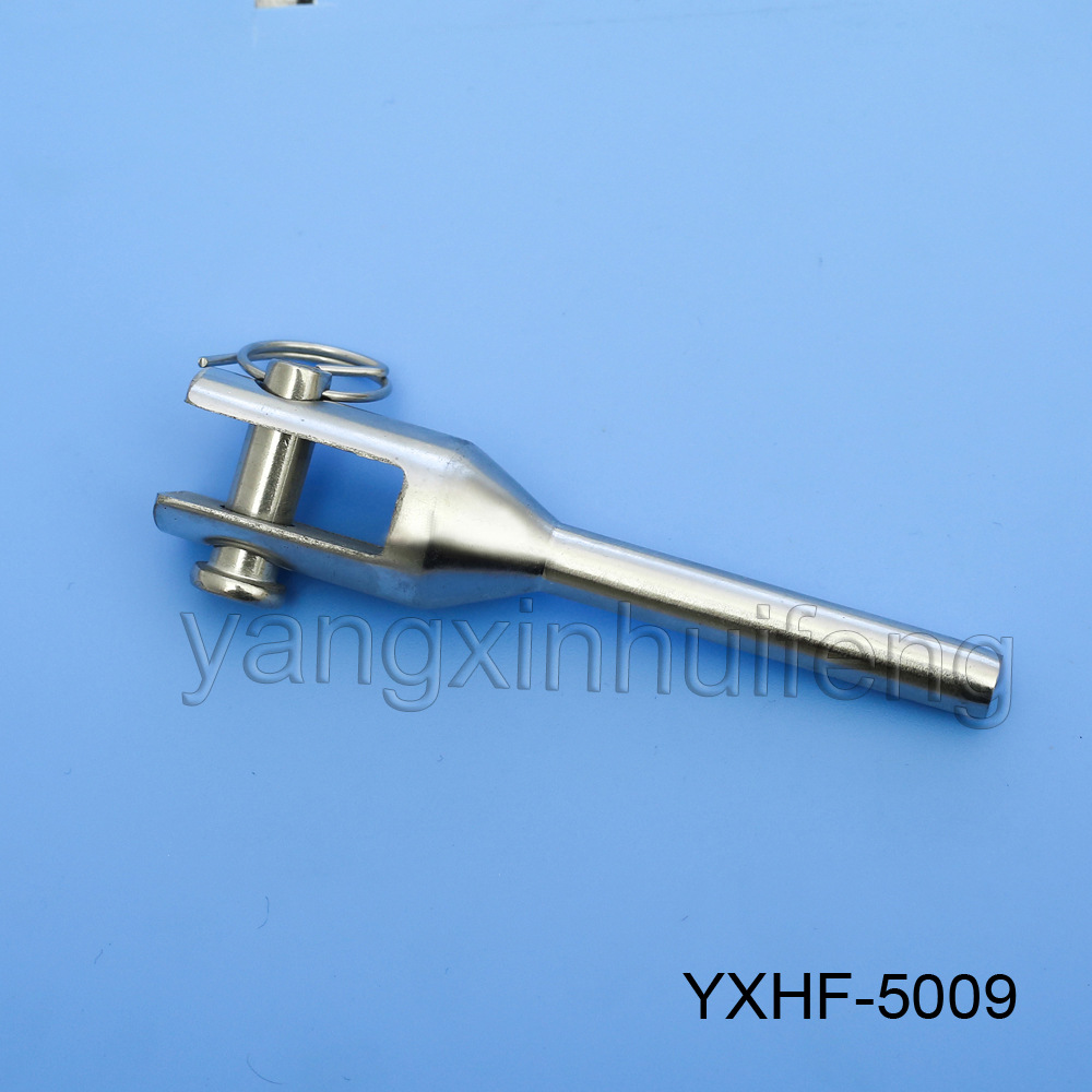 不锈钢316钢丝绳拉接器 叉式接线器 钢丝绳楔形接头压制