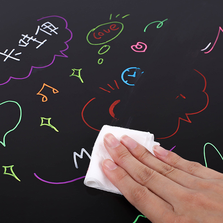 Guangna 1085 libre de polvo soluble en agua líquido tiza 12-color pintura niños graffiti pintura pizarra borrable lámpara tablero pluma