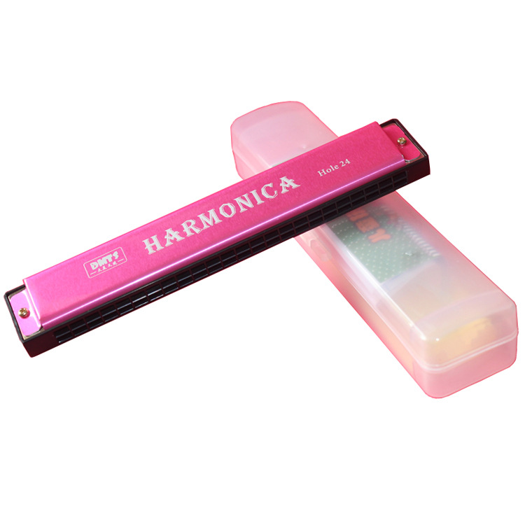 Directo de fábrica de 24 hoyos C armónica de metal de sintonía niños principiante Ilustración instrumento musical juguetes educativos de educación temprana