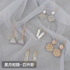 Set, fashionable long advanced earrings, internet celebrity, high-quality style, french style