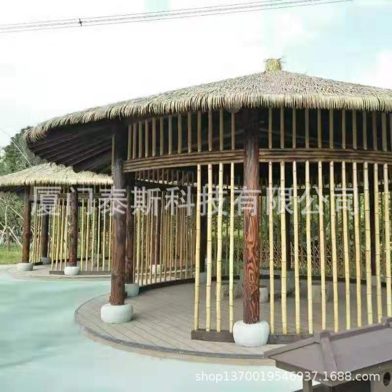 泰斯厂家货源 塑钢竹 新型环保建材 稻草 竹编席 吊顶 防火 阻燃