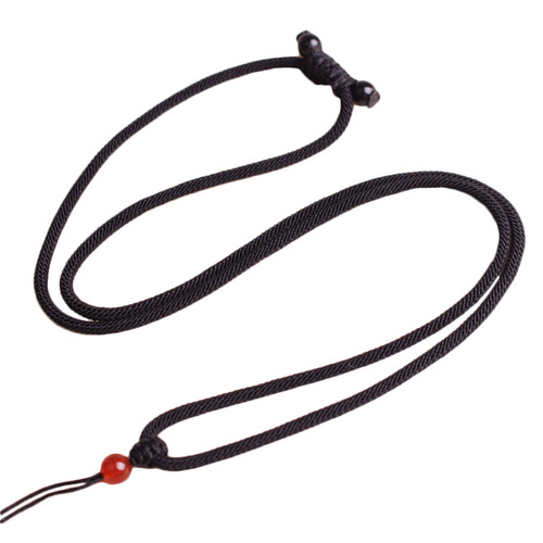 Simple red and black pendant rope hand-woven men's and women's necklace jade rope jade jade pendant lanyard with rope wholesale