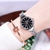 Waterproof swiss watch, steel belt, fashionable electronic bracelet for leisure, Korean style