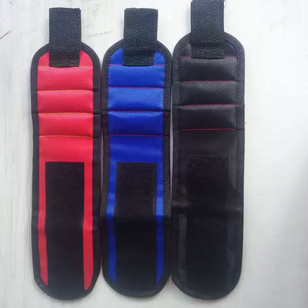 Three-row five-row magnetic wristband magnetic tool kit electrical accessories magnet pickup adsorption screw magnetic wristband