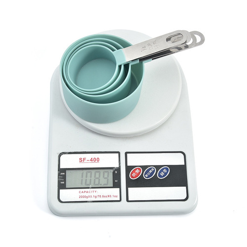Plastic measuring spoon set stainless steel handle measuring cup measuring spoon 8-piece set with graduated measuring spoon measuring spoon set baking tools