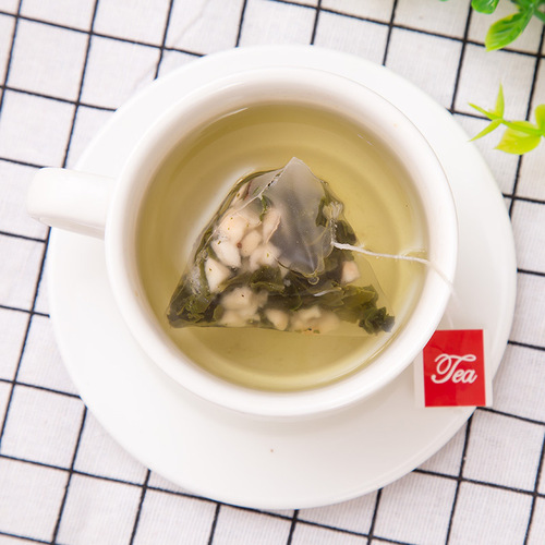 Triangle bag tea, osmanthus honey peach oolong jasmine green tea strawberry black tea plum blossom soup red bean coix seed triangle bag