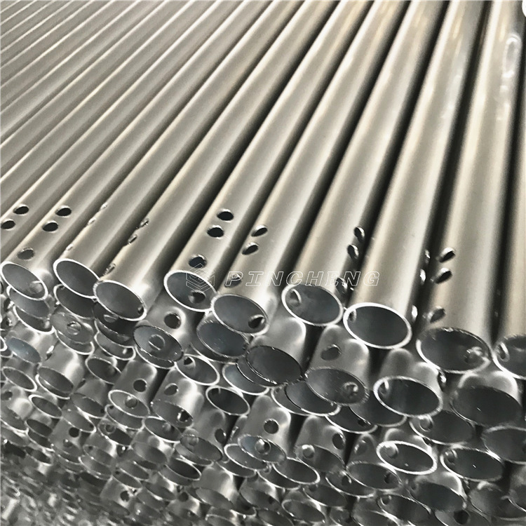 外径22mm铝管冲孔加工 清洁用品铝管批发 银白氧化铝管供应