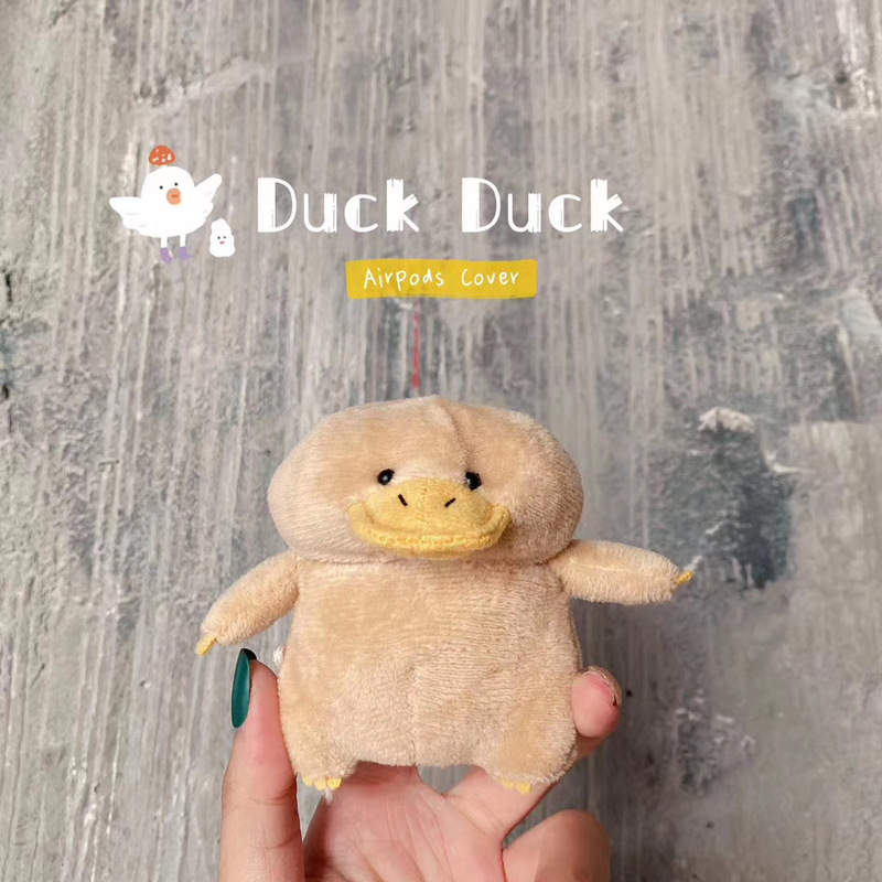 Plush Platypus AirPods Case for 1St/2Nd Generation Apple Wireless Bluetooth Earphones, Cute and Adorable