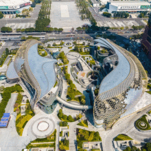 ETFE透明膜结构,透明气泡膜结构，商场天幕 轻质透光ETFE材料厂家