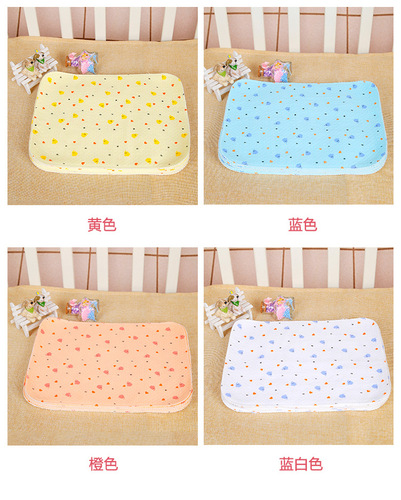 Baby Pure Cotton Waterproof Breathable Washable Newborn Baby Small Size Diaper Pad Pure Cotton Washable Leak-Proof Magic