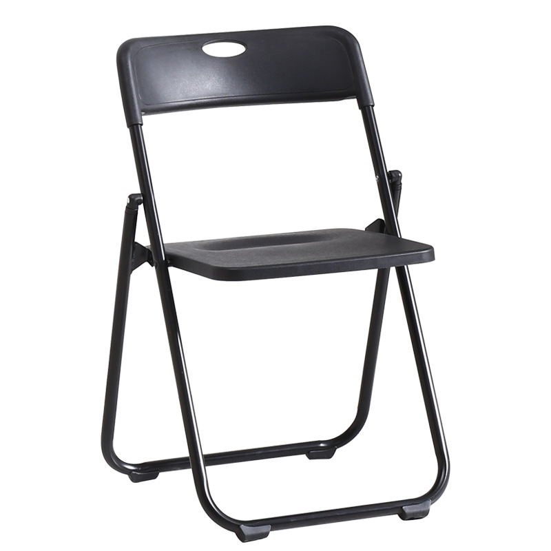 Silla plegable de plástico multifuncional, portátil para oficina, reuniones, capacitación, ordenador y uso en el hogar