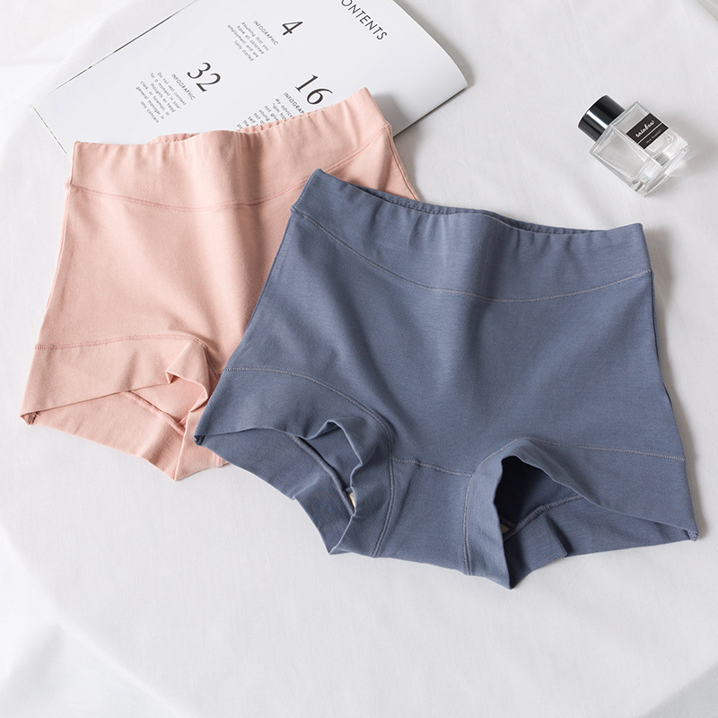 High Waist Large Size Underwear Women's Pure Cotton Seamless Briefs Belly Hip-lifting All Cotton Fabric Breathable Boxers