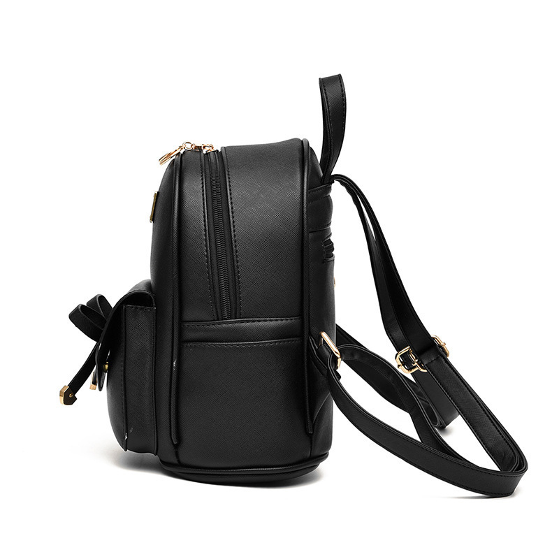 Mochila pequeña para mujer 2025, estilo europeo y americano, mochila escolar con lazo, estilo fresco, bolso pequeño moderno