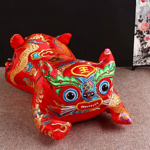 Игрушка, кукла, подушка, с вышивкой, тигр