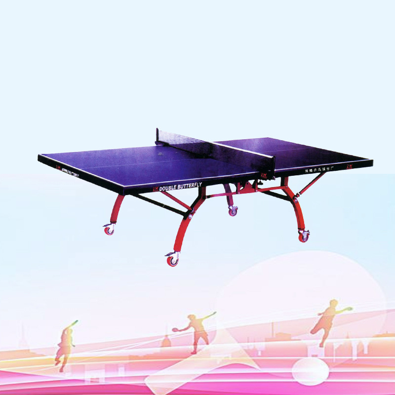Xingda manufactures and wholesales foldable, movable curved ping-pong tables for indoor training and competition.