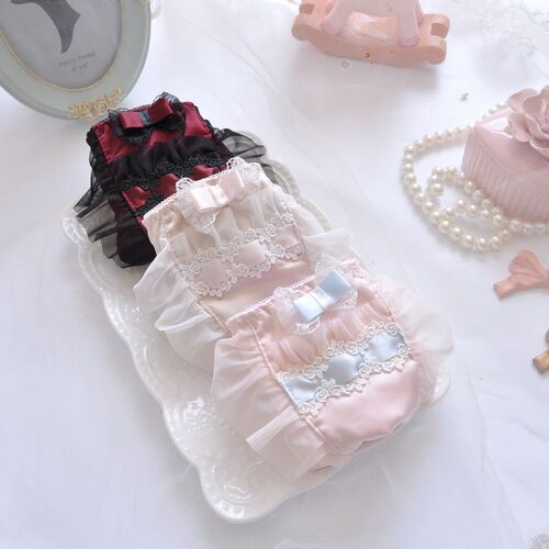 Long-term supply of Japanese fresh multi-color milk silk princess embroidered triangle girl cute women's underwear