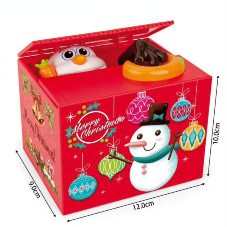 Navidad regalo dinero hucha Comercio exterior árbol de Navidad juguetes comiendo dinero Navidad eléctrico viejo hombre hucha robar dinero