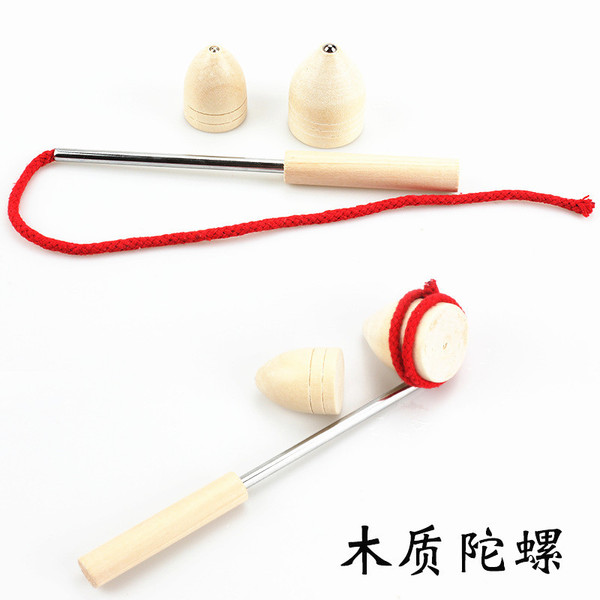 Wooden spinning top
