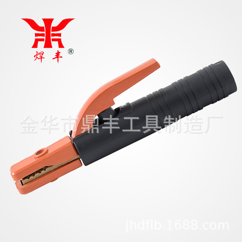 尖头美式200/300A电焊钳外贸铁渡铜上铁下铜全铜小300A轻便焊把钳