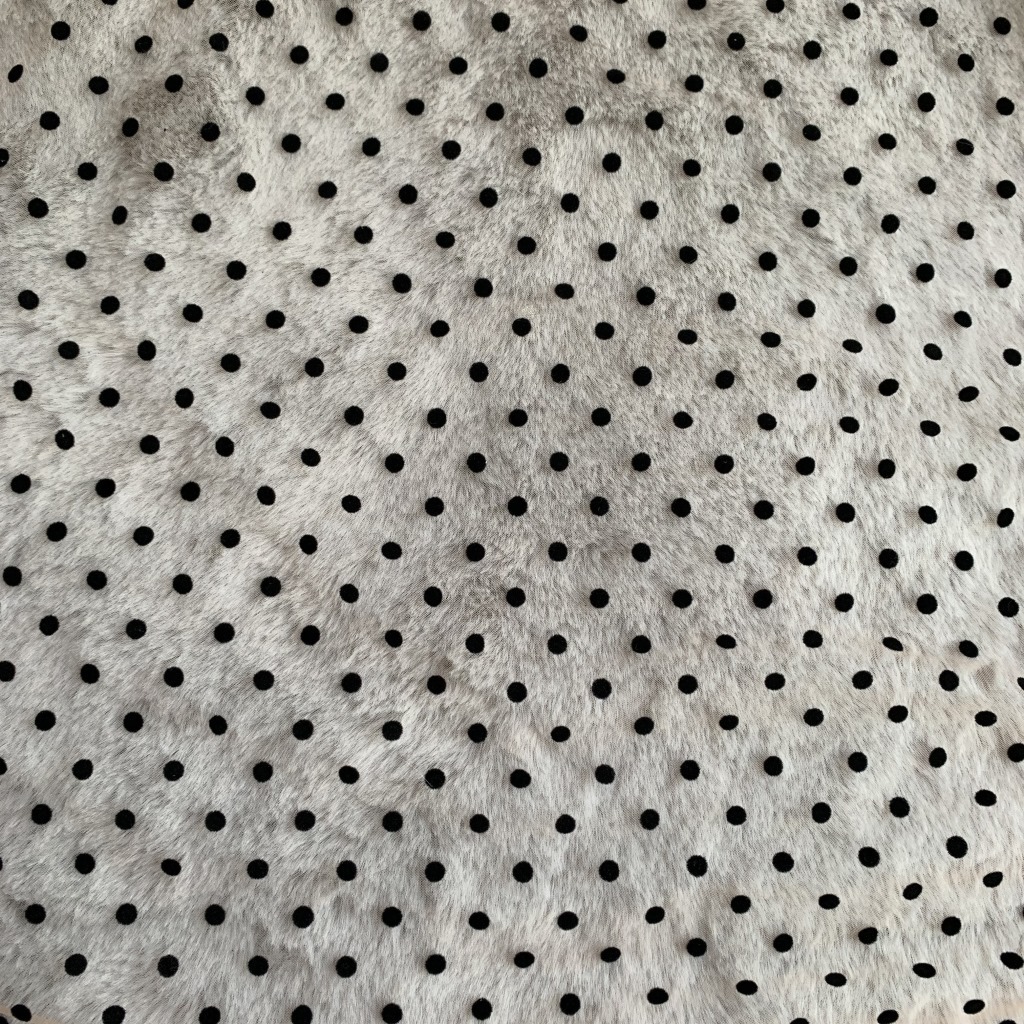 Tela de malla multicolor en forma de diamante con flocado, flocado negro de doble cara con puntos de 0.8, adecuada para faldas de gasa y capa base de Hanfu, disponible al por mayor.