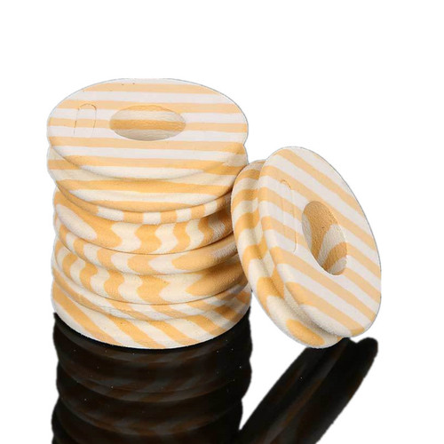 Wholesale wood grain main spool 100 pcs 1 pack round spooling board spooling foam reel fishing gear accessories spooling board