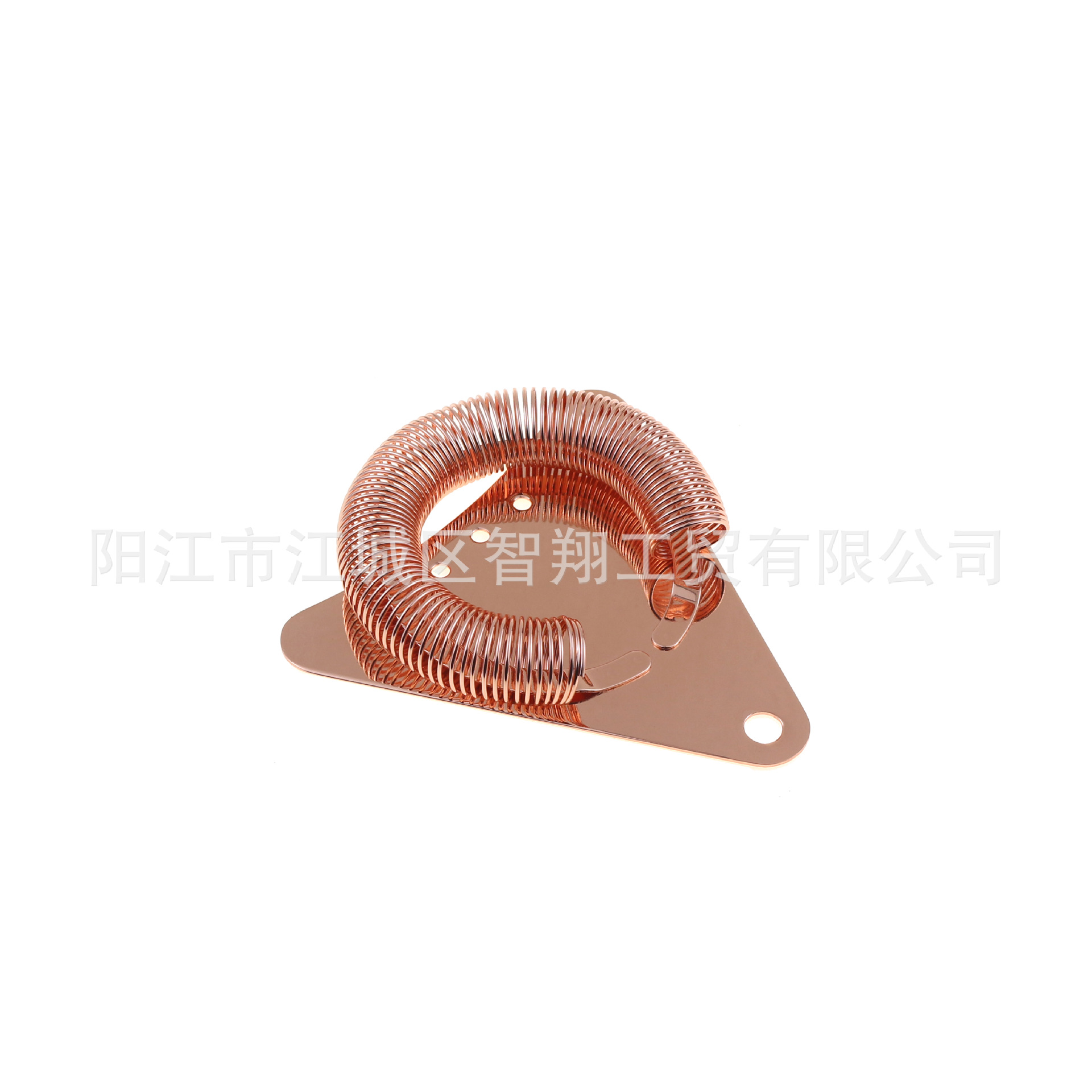 Filtro de hielo triangular de acero inoxidable 304 de la fábrica de Yangjiang, filtro para cócteles, colador de hielo de acero inoxidable