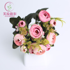 10 medium tea buds artificial flower silk tea rose small tea bag wedding background living room decoration flower bouquet