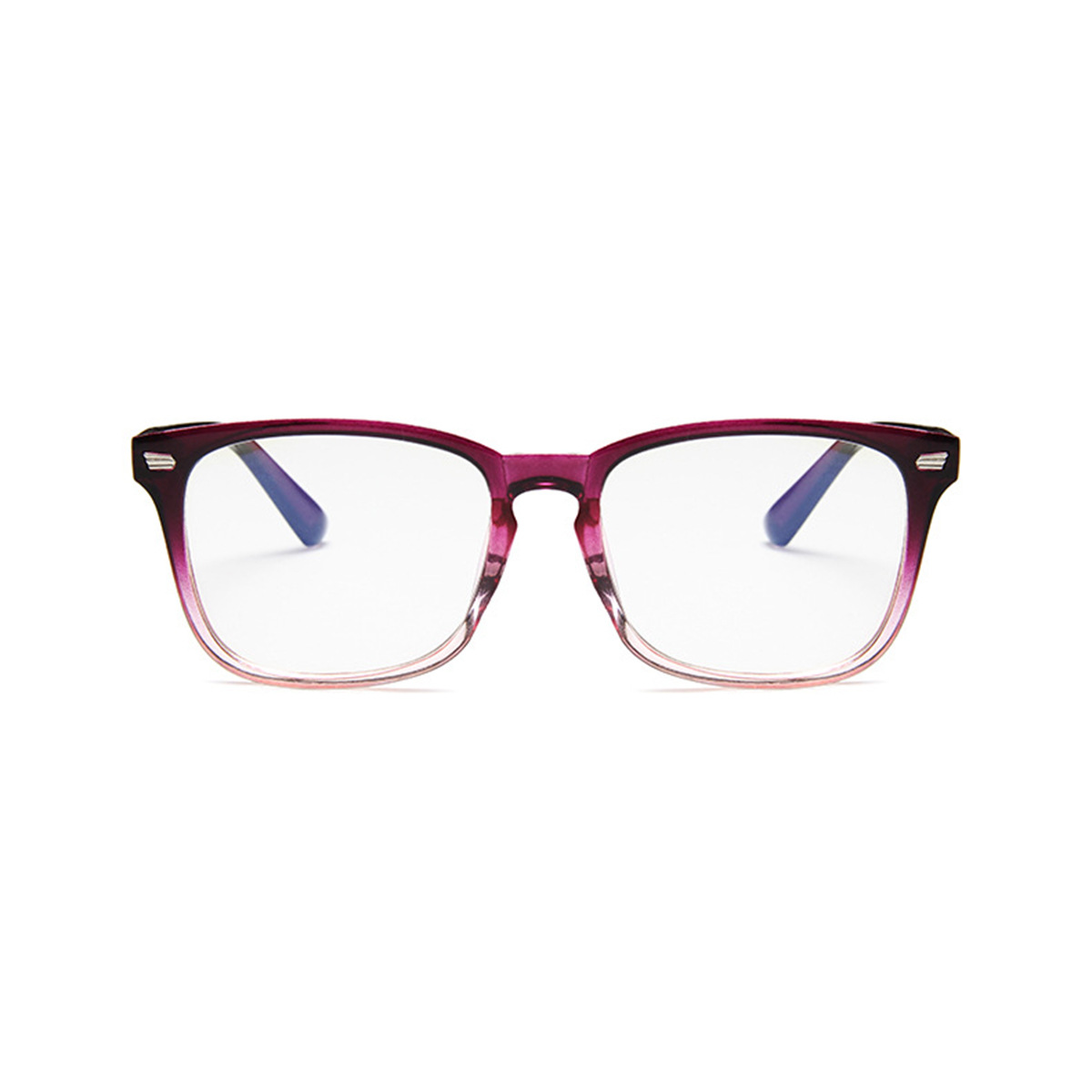 Las nuevas gafas planas de montura grande de estilo europeo y americano de Raine, gafas anti-luz azul, gafas cuadradas pequeñas con forma de ala, montura roja ligera. image 9