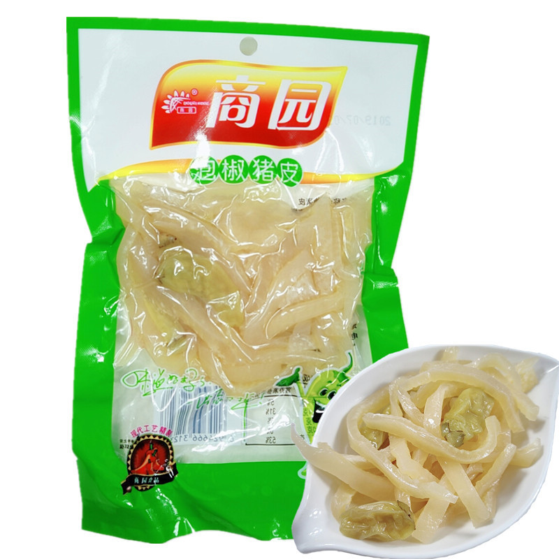 四川特产90克猪皮泡椒味晶山椒水晶袋装有友零食批发四川风味