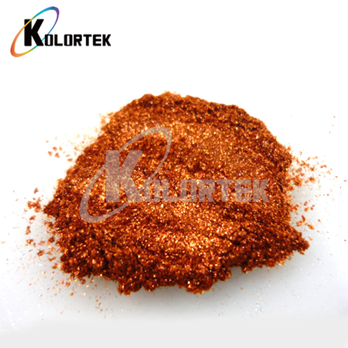外贸厂家供应化妆品红棕超闪Pearlescent Pigments颜料珠光云母粉