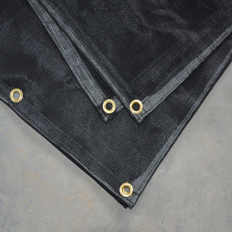 Fence privacy net black round wire flat wire fence stadium windproof net sunshade balcony net edging buckle