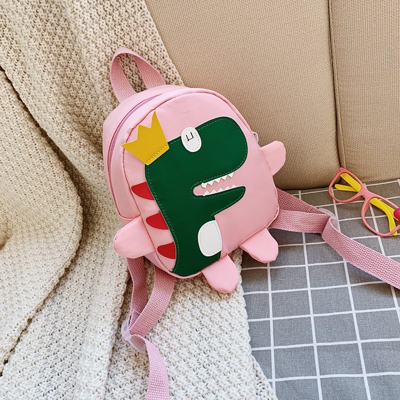 작은 공룡 가방 핑크
